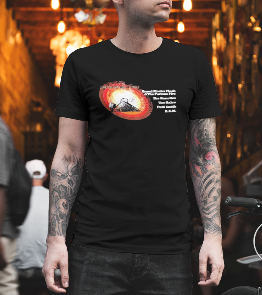 Rock And Roll Hall Of Fame Grand Master Flash The Furious Five The Ronettes Van Halen Patti Smith R.E.M T-Shirt