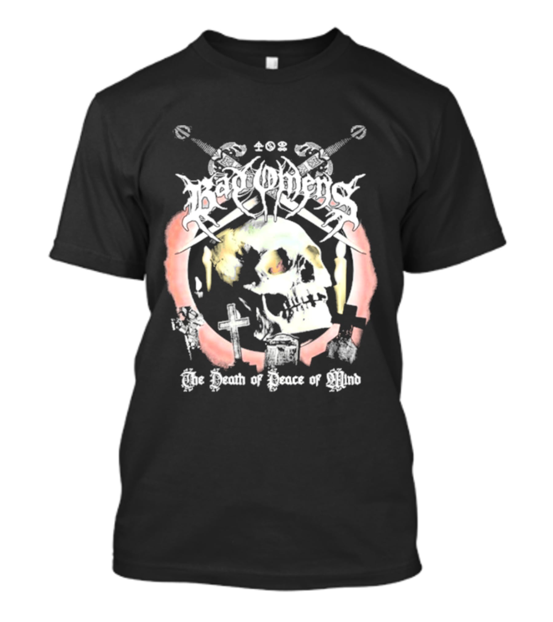 Bad Omens The Death Of Peace Of Mind Skull Cross Grave Swords T-Shirt