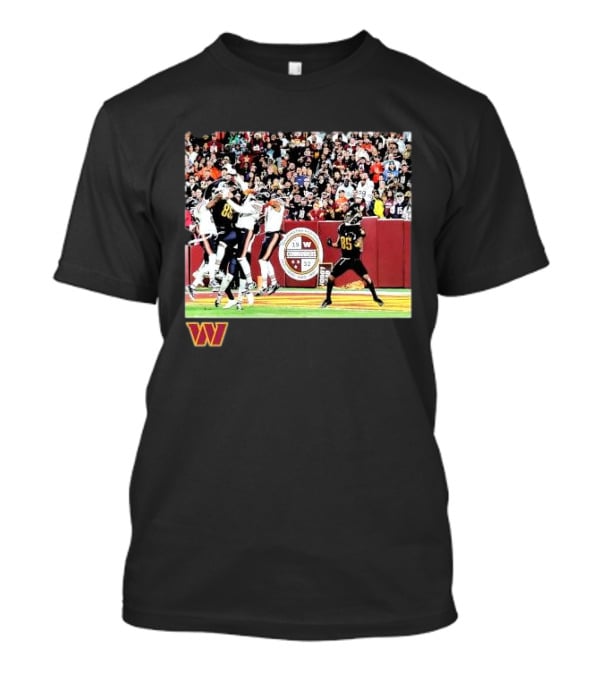 Washington Commanders Noah Brown Black NFL Flash Features Week 8 Action Scene T-Shirt