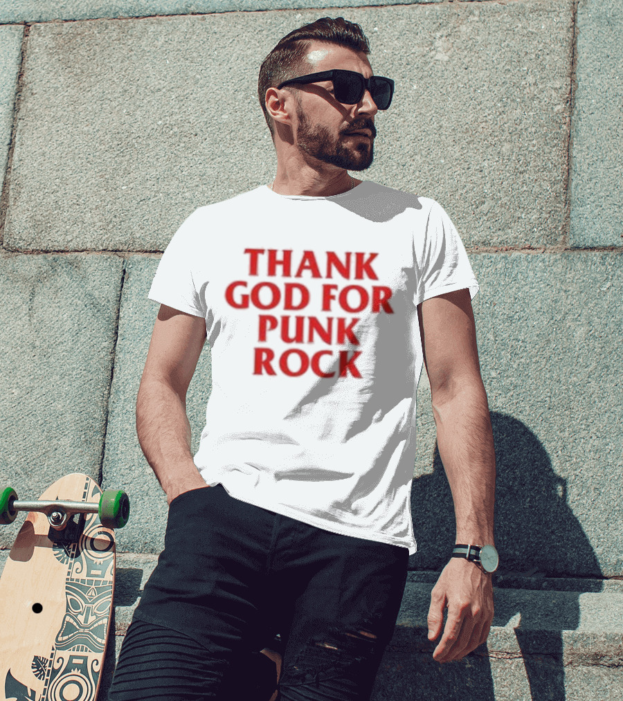 Thank God For Punk Rock Travis Barker Blink 182 T-Shirt