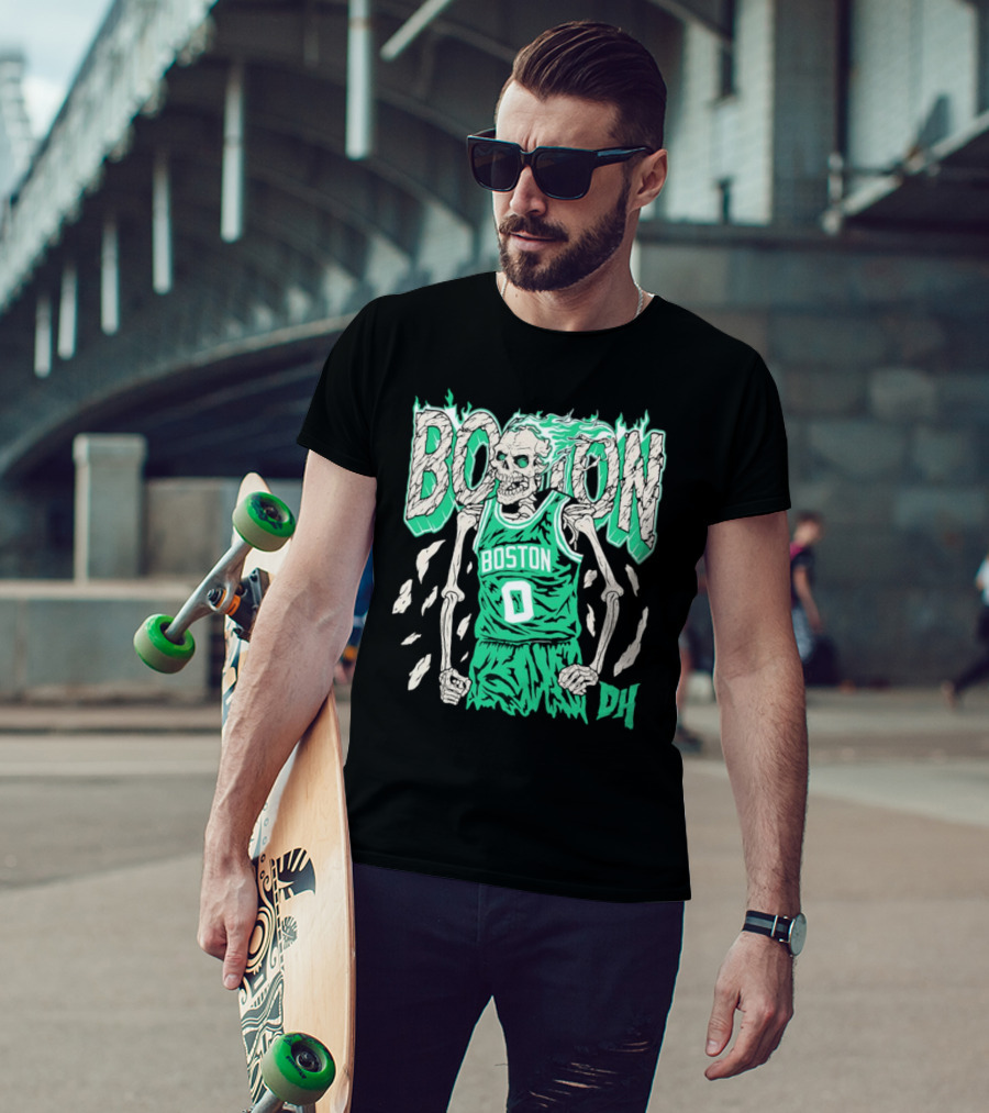 Drip Heads Celtics Boston Skeleton Jersey DH 0 T-Shirt
