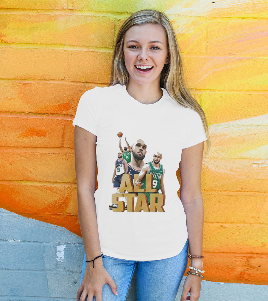 Boston Celtics Derrick White All-Star Player Portrait Collection T-Shirt
