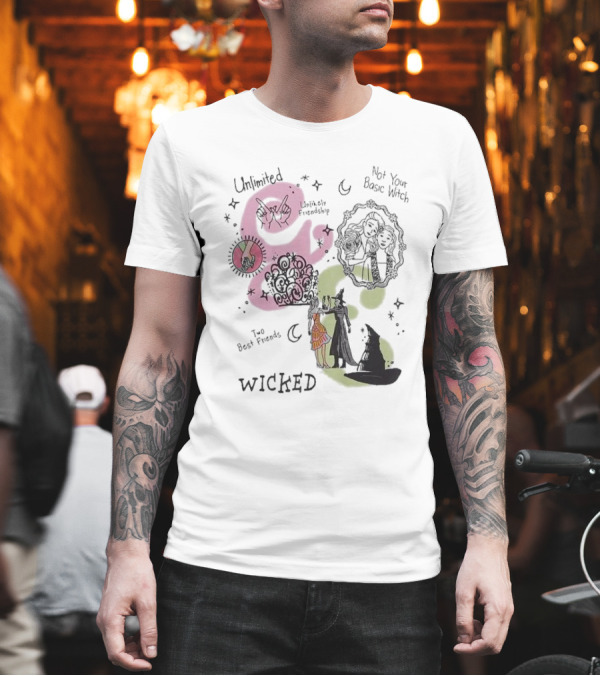 Unlimited Not Your Basic Witch Two Best Friends Wicked Unlikely Friendship T-Shirt Unlimited Not Your Basic Witch Two Best Friends Wicked Unlikely Friendship T-Shirt