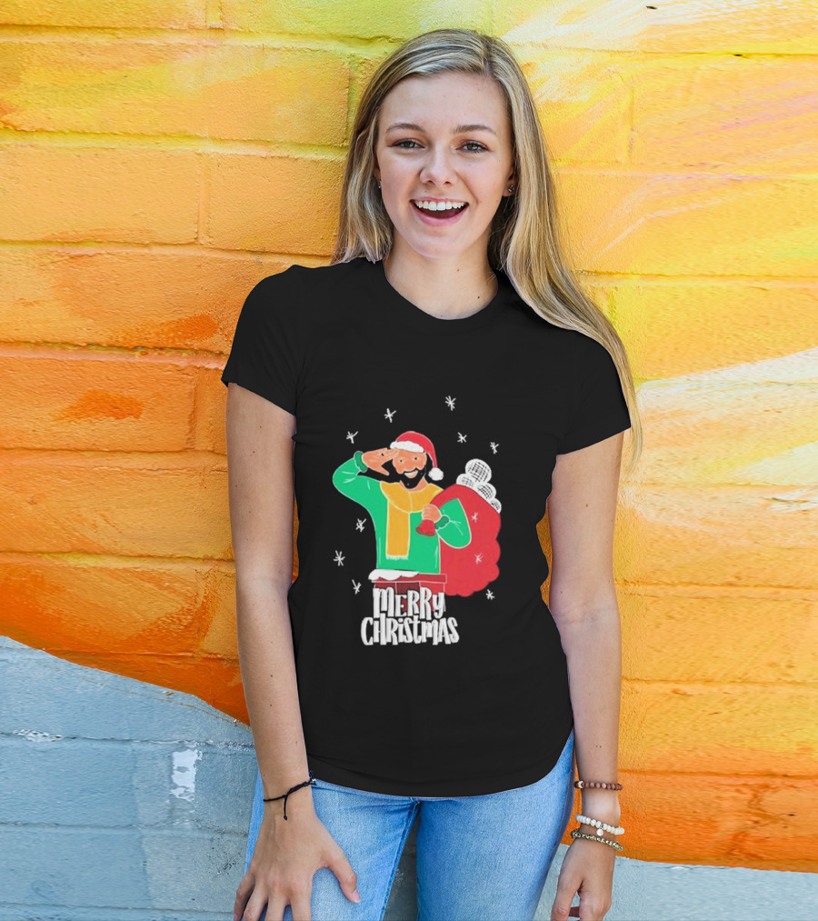 Merry Christmas Jb Gill Santa Holiday Collection T-Shirt