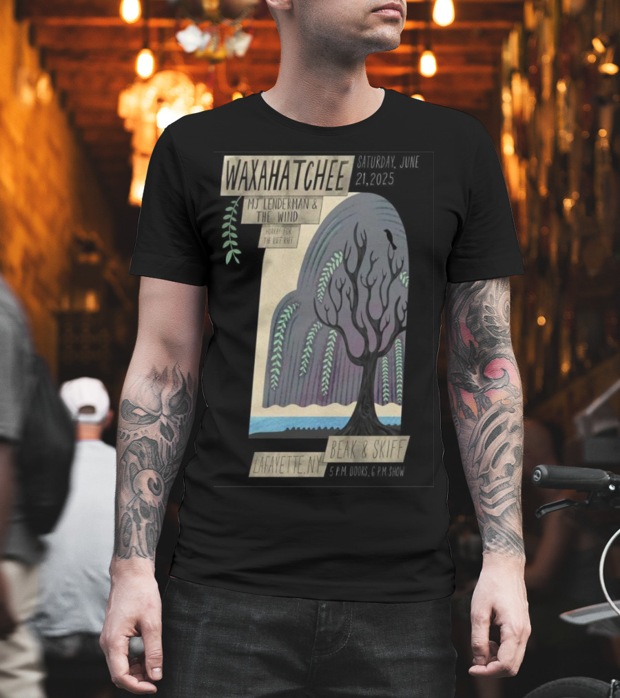 Waxahatchee June 21 2025 MJ Lenderman And The Wind LaFayette NY Beak And Skiff Apple Orchards Tour T-Shirt
