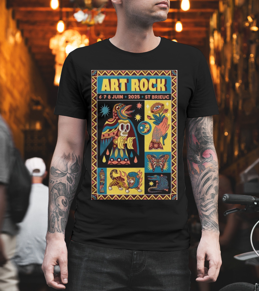Art Rock Festival 2025 St Brieuc June 6-8 Bretagne France T-Shirt