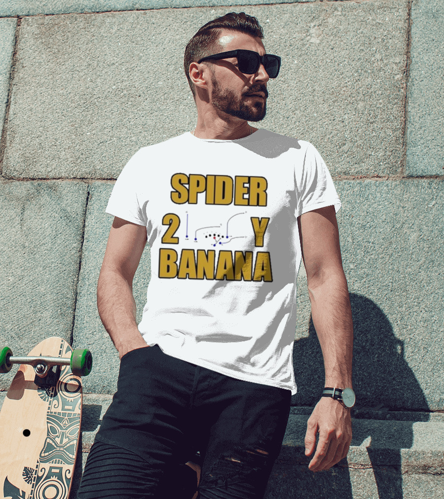 Jon Gruden Spider 2 Y Banana Football Play Diagram T-Shirt