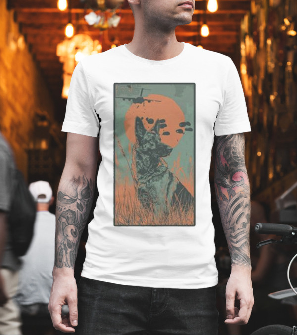 KIDS Airborne GS Good Ole Boy German Shepherd with Planes and Orange Sun T-Shirt KIDS Airborne GS Good Ole Boy German Shepherd with Planes and Orange Sun T-Shirt