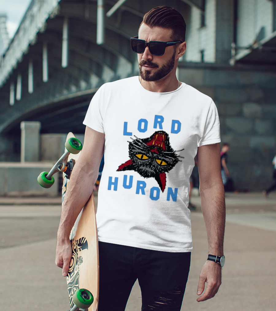 LORD HURON Upside Down Cat T-Shirt
