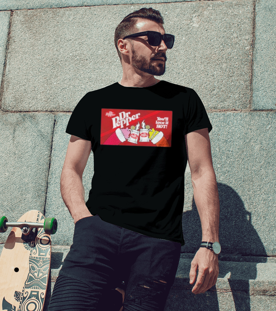 Dr Pepper You'll Love It Hot Christmas Toast With Santa Hats T-Shirt
