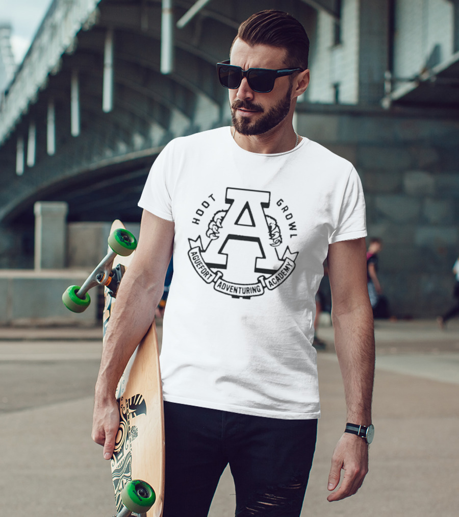 Hoot Growl Aguefort Adventuring Academy Athletics T-Shirt
