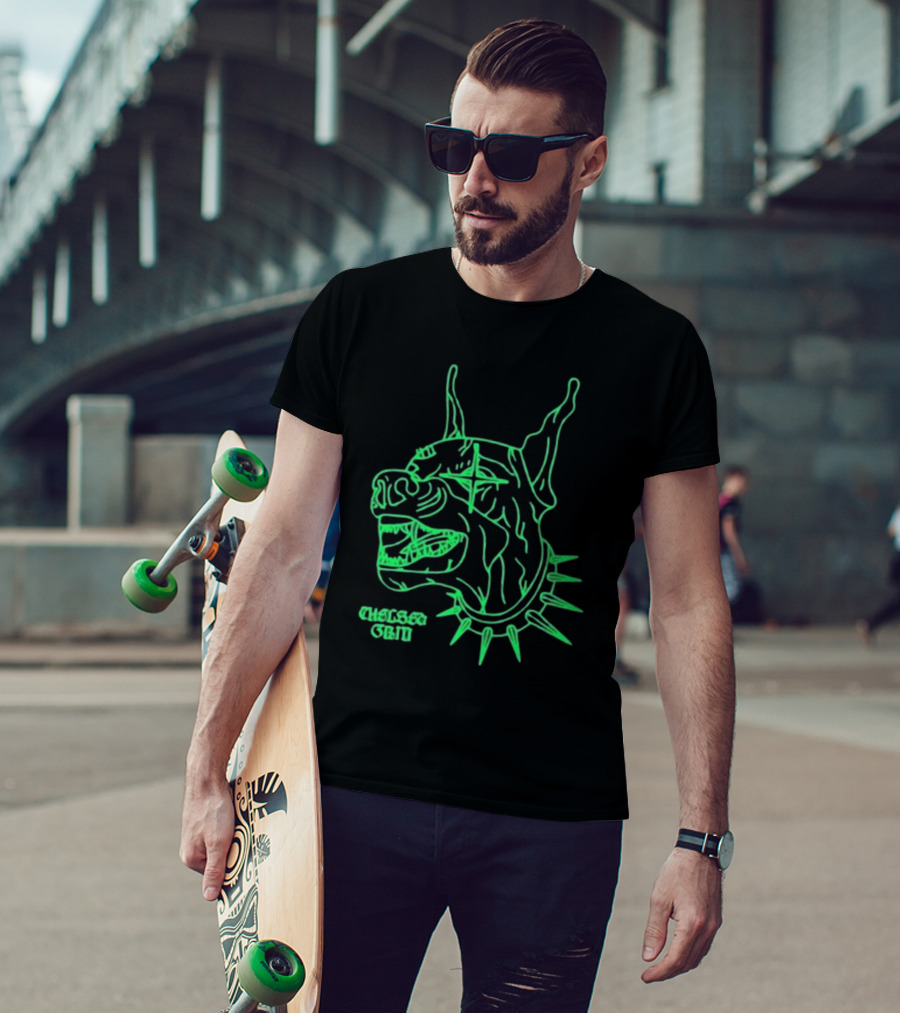 Chelsea Grin Neon Doberman Spiked Collar T-Shirt