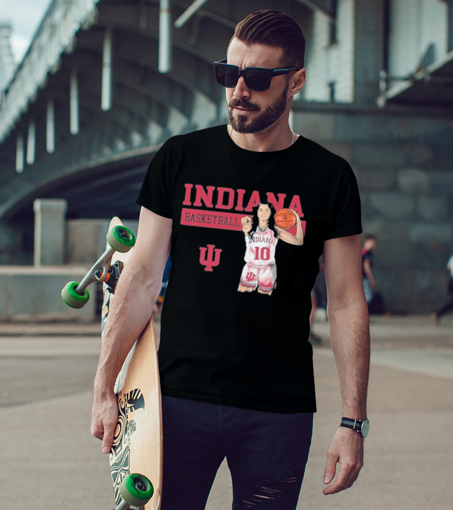 Indiana Basketball Vintage Sport Grey T-Shirt