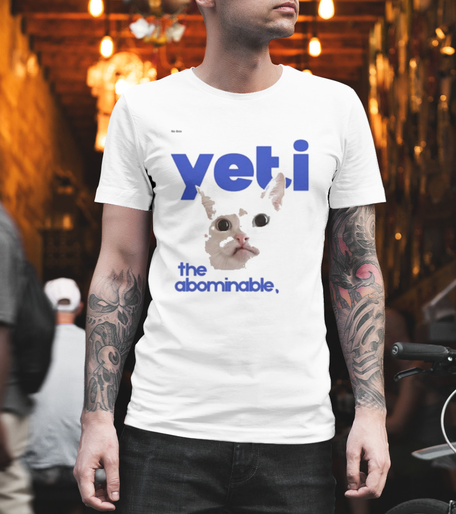 Yeti The Abominable No Boit Cat Face T-Shirt