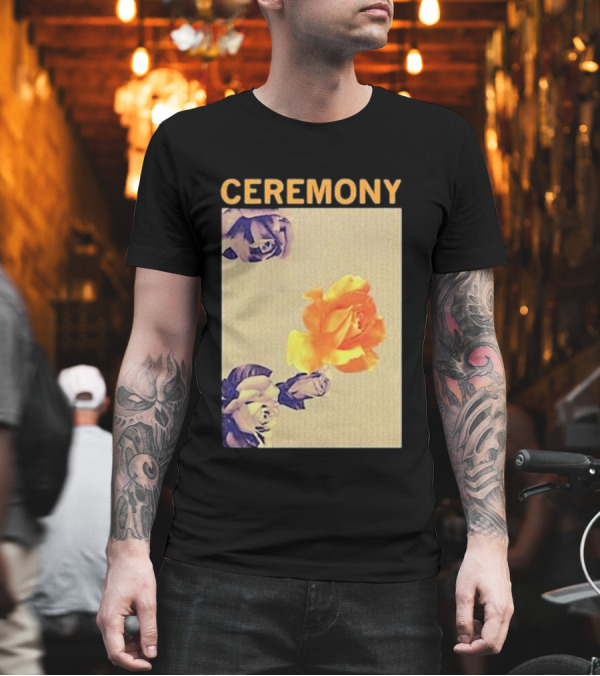 CEREMONY Yellow and Purple Roses T-Shirt CEREMONY Yellow and Purple Roses T-Shirt
