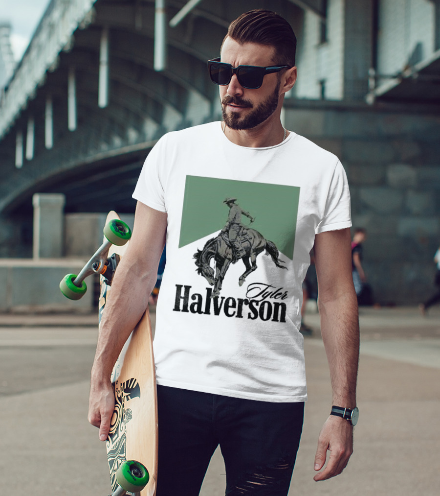 Tyler Halverson Bucking Horse Chevron T-Shirt