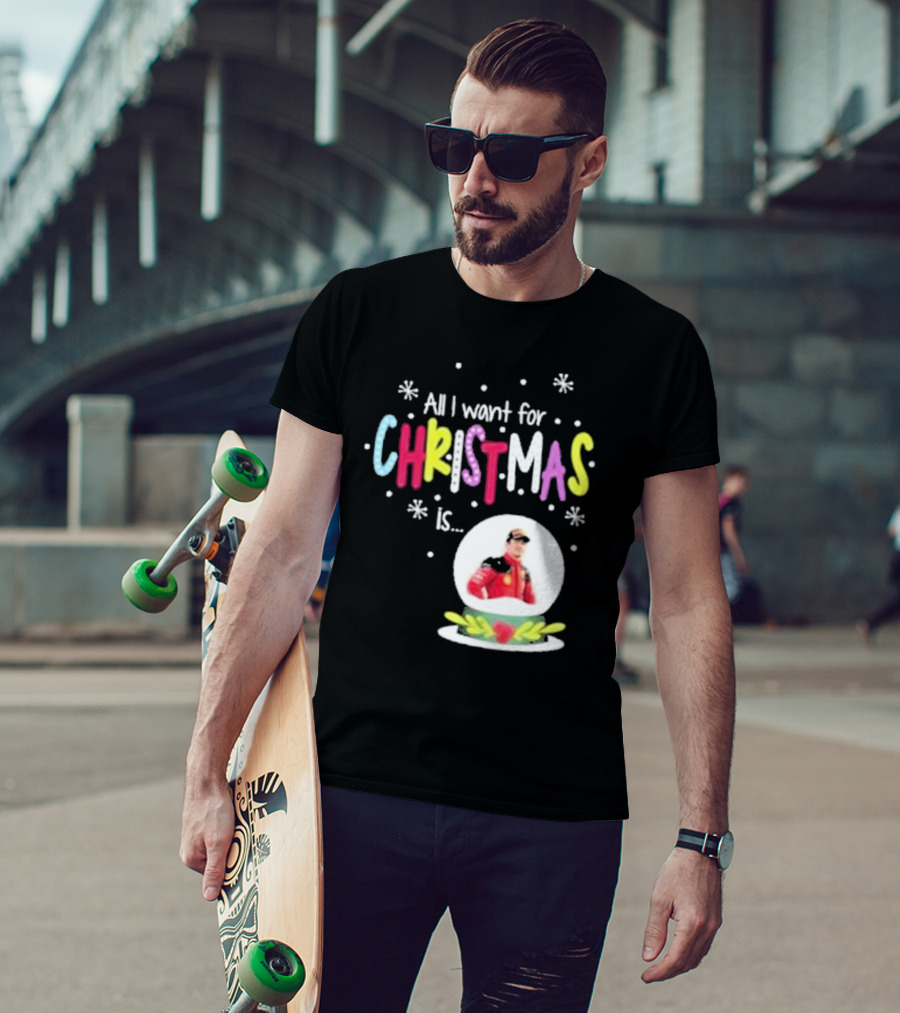 All I Want For Christmas Is Charles Leclerc Snow T-Shirt