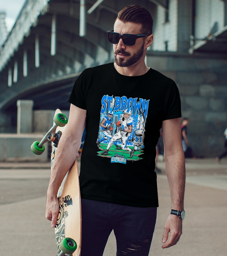 St Brown Planet Euphoria Football 1950 T-Shirt