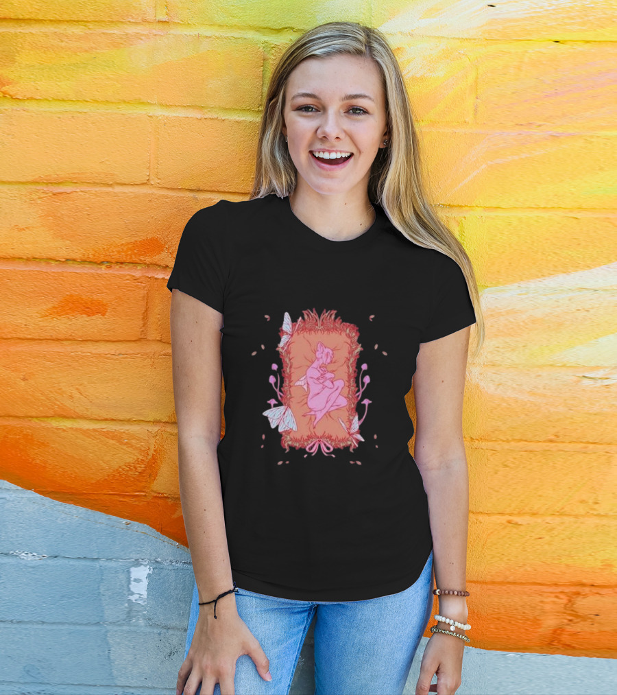 Melanie Martinez Rip Crybaby Reversible Butterfly Pink Figure Pillow T-Shirt
