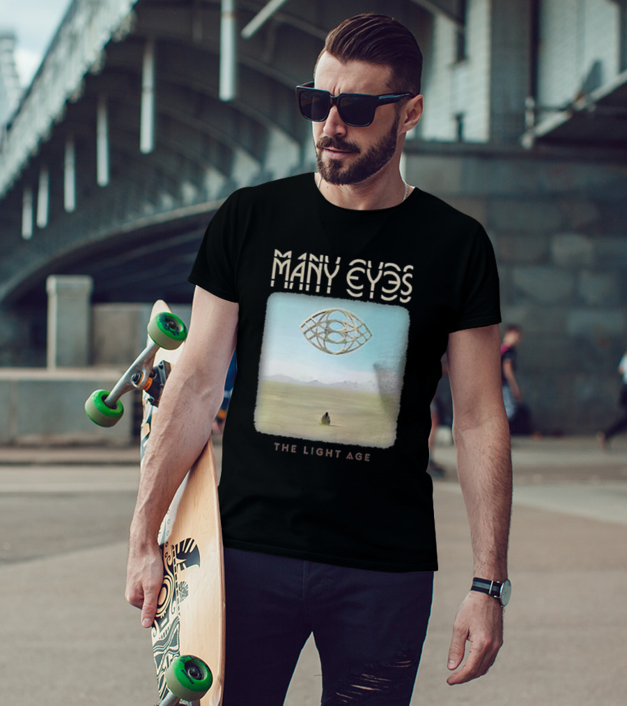 Many Eyes The Light Age Many Eyes Album Cover Desert Scene T-Shirt