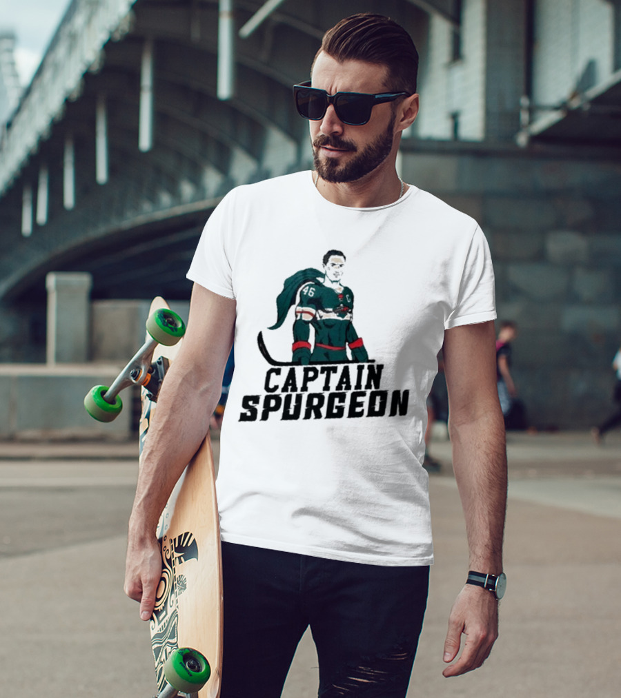 Matt Boldy Featuring Captain Spurgeon Hockey Hero 46 T-Shirt