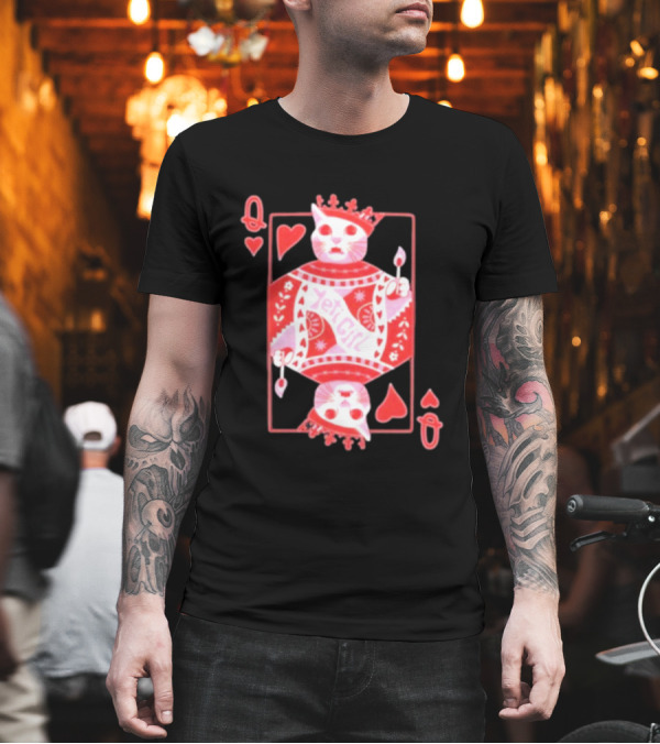 Yeti The Abominable Queen Of My Heart Playing Card Cat King T-Shirt Yeti The Abominable Queen Of My Heart Playing Card Cat King T-Shirt