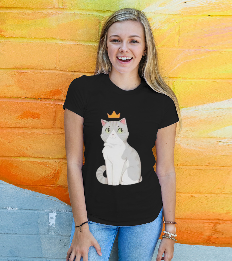 Goodtimeswithscar Jellie Cat With Crown T-Shirt