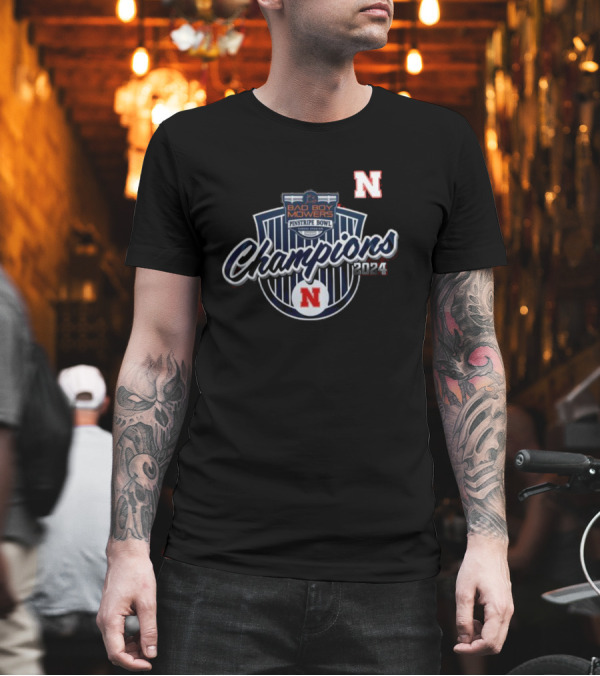 Bad Boy Mowers Pinstripe Bowl Nebraska Huskers Champions T-Shirt Bad Boy Mowers Pinstripe Bowl Nebraska Huskers Champions T-Shirt