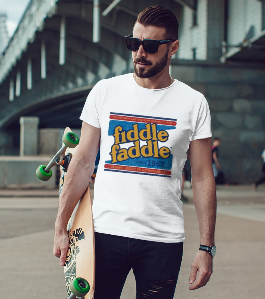 Fiddle Faddle Caramel Popcorn With Peanuts Since 1967 T-Shirt