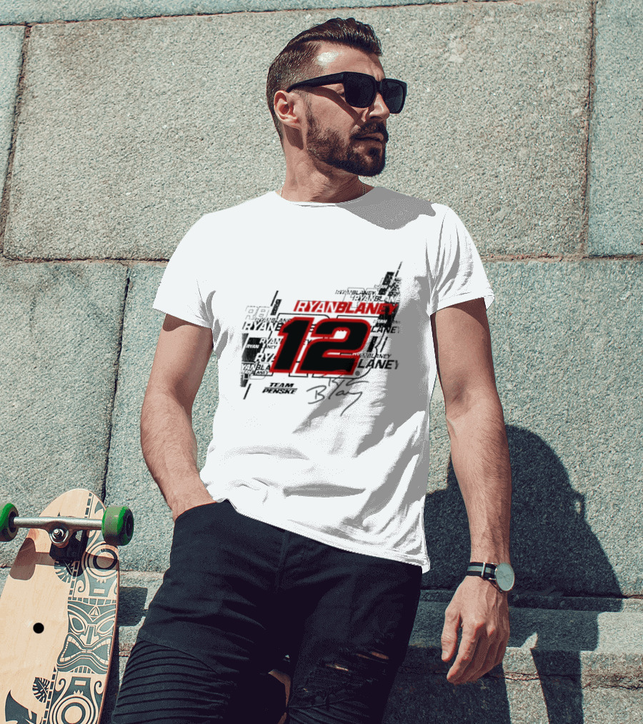 Ryan Blaney 12 Team Penske Signature Racing T-Shirt