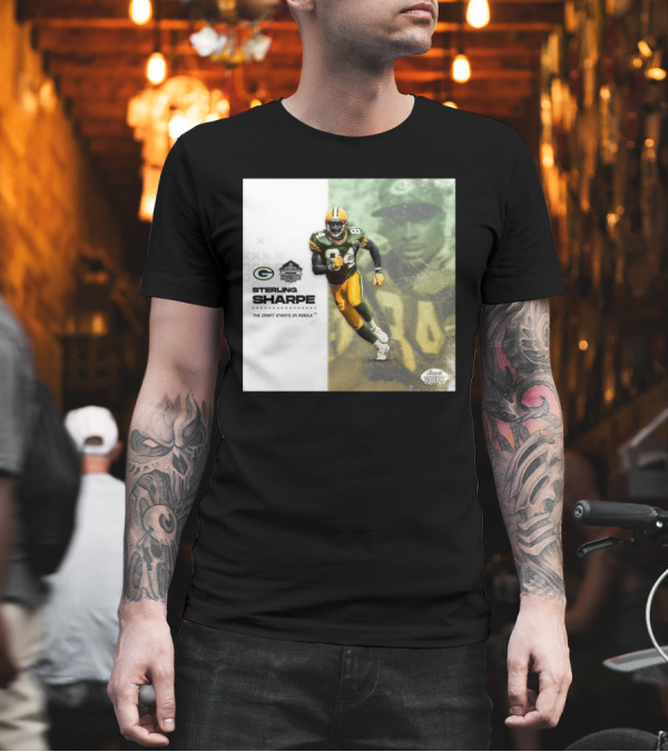 Sterling Sharpe Green Bay Packers Pro Football Hall of Fame The Draft Starts in Mobile T-Shirt Sterling Sharpe Green Bay Packers Pro Football Hall of Fame The Draft Starts in Mobile T-Shirt