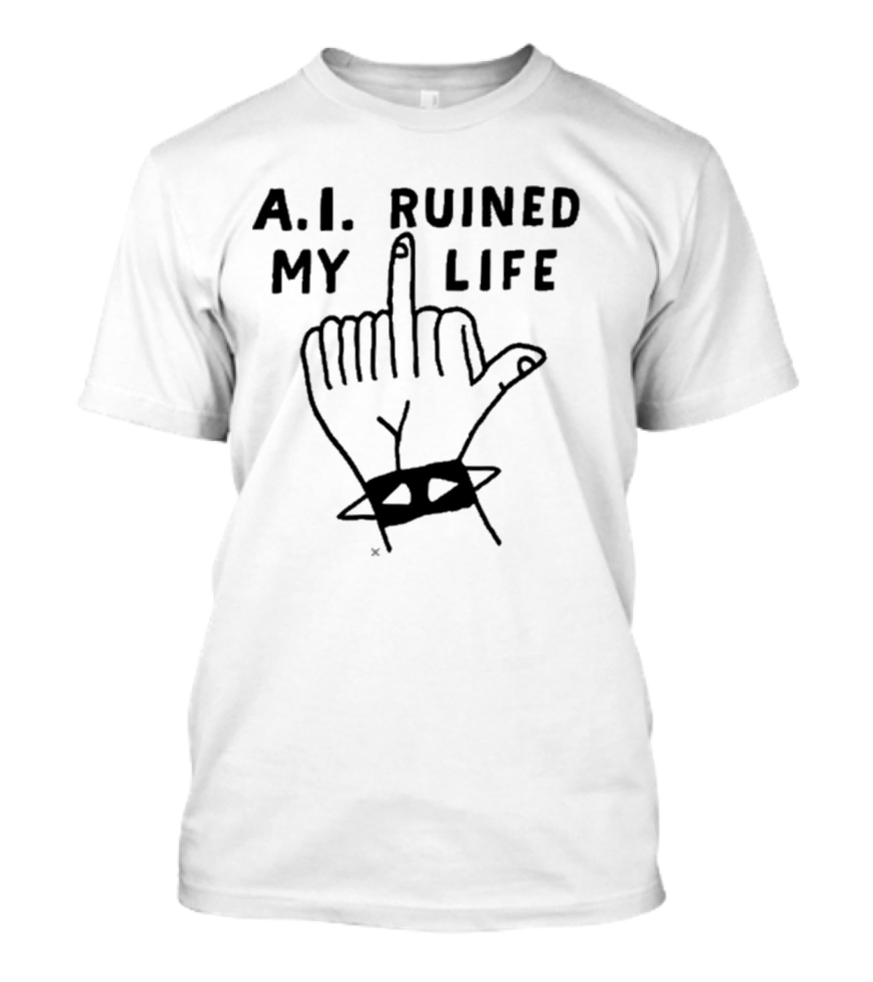 Family A.I. Ruined My Life Retro Robot And Kids T-Shirt