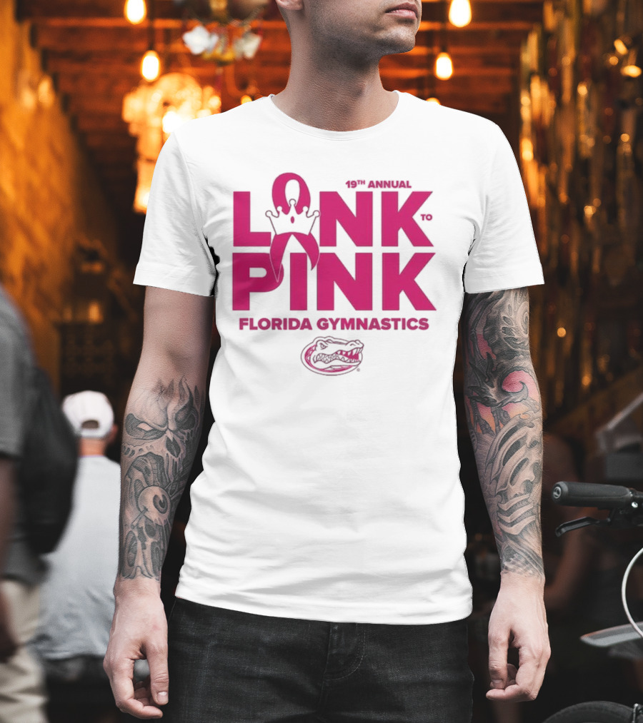 Florida Gators Gymnastics 17th Annual Link To Pink Breast Cancer Awareness Event T-Shirt