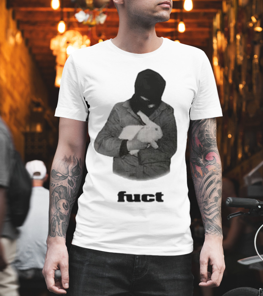 Fuct Robber Holding Rabbit Kill People Not Animals T-Shirt