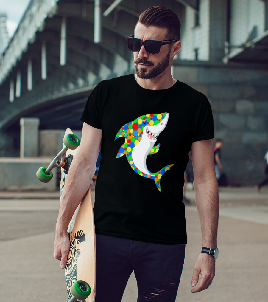 Polka Dot Shark Celebration For International Dot Day T-Shirt