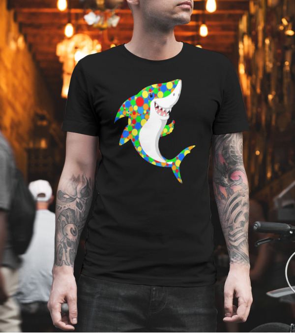 Polka Dot Shark Celebration for International Dot Day T-Shirt Polka Dot Shark Celebration for International Dot Day T-Shirt