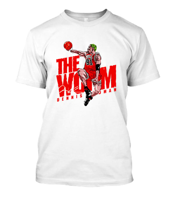 Dennis Rodman The Worm Chicago Bulls 91 Basketball T-Shirt
