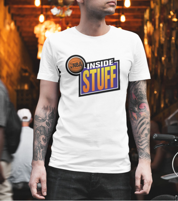 Ahmad Rashad NBA Inside Stuff Official Logo T-Shirt Ahmad Rashad NBA Inside Stuff Official Logo T-Shirt