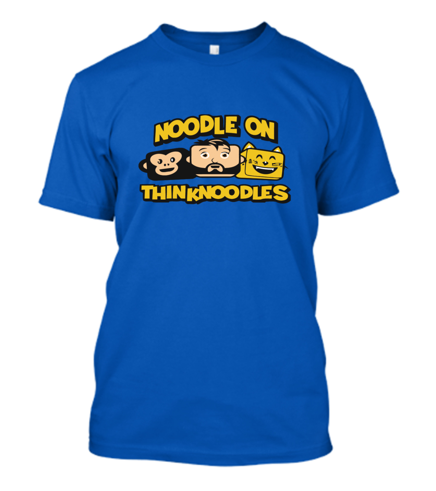 NOODLE ON THINKNOODLES Monkey Cat Icons T-Shirt