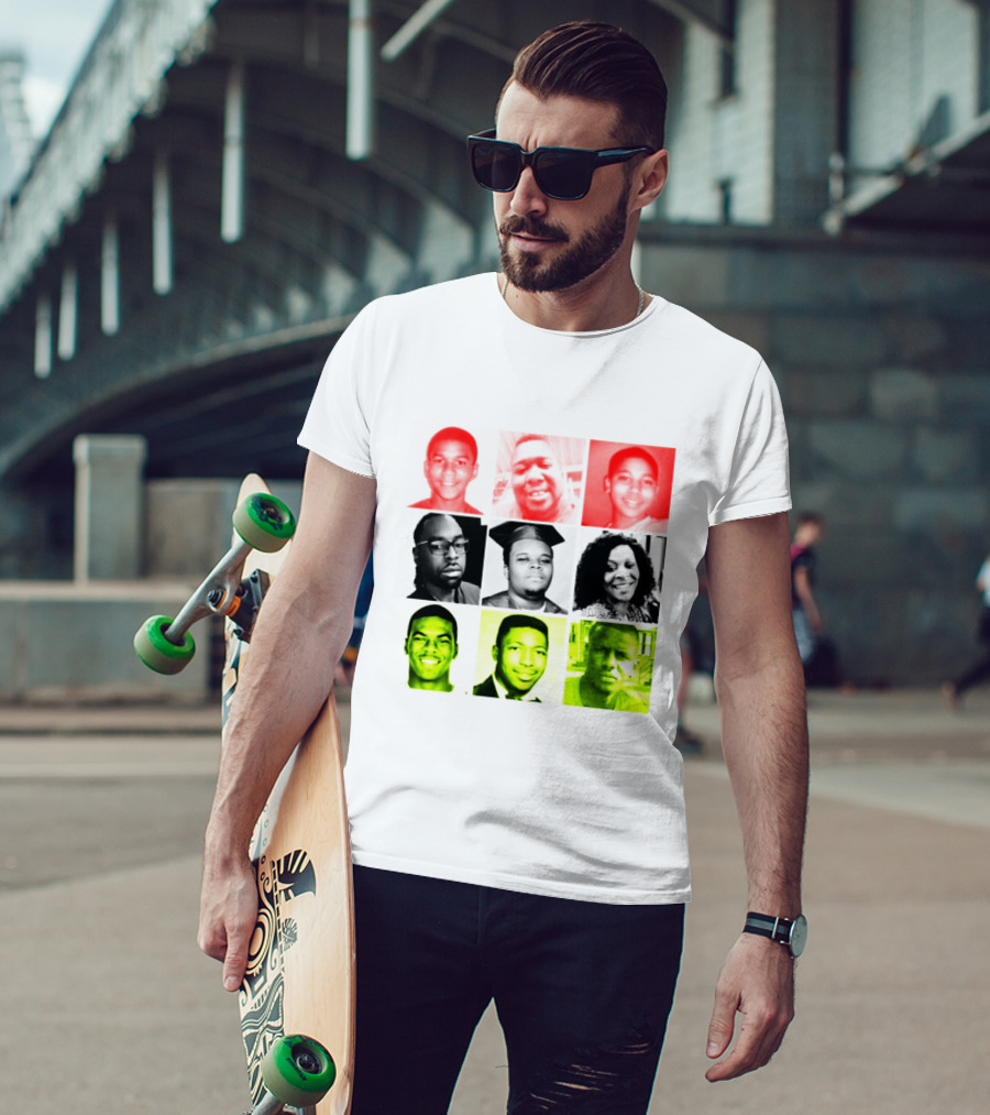 Black Victims Of Police Brutality Remembered In Powerful Collage T-Shirt