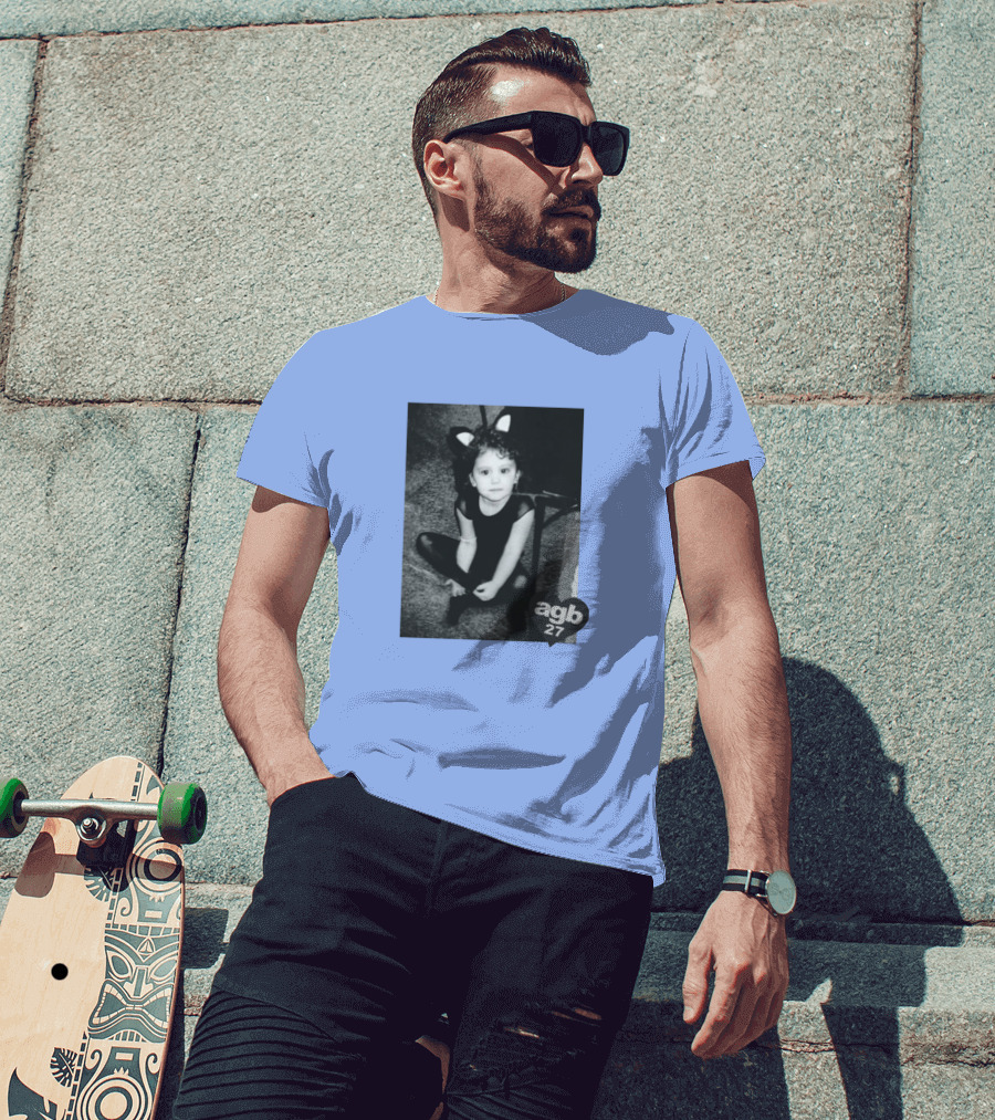 Agb 27 Vintage Style Cat Costume Photograph T-Shirt