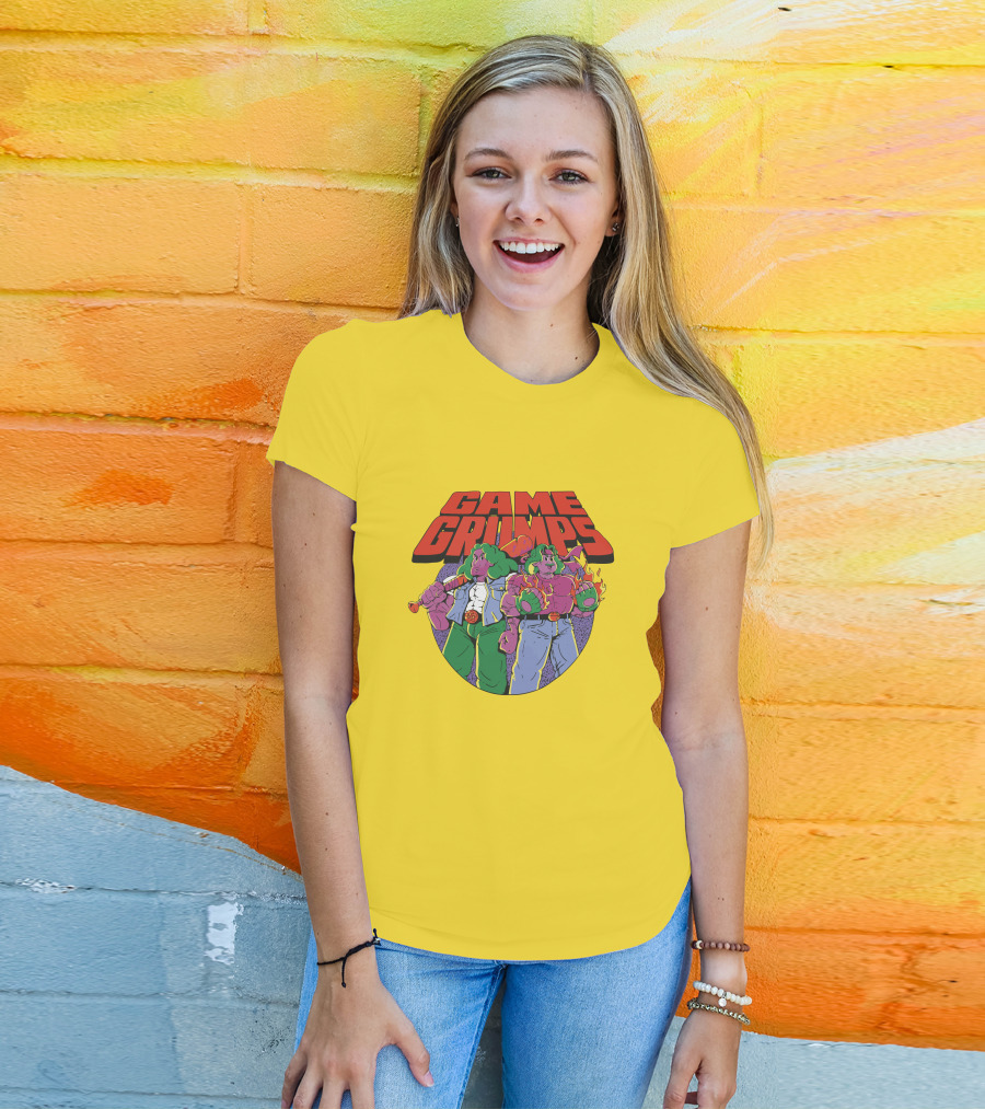 Game Grumps Retro Beat 'Em Up Characters Fiery Brawlers T-Shirt