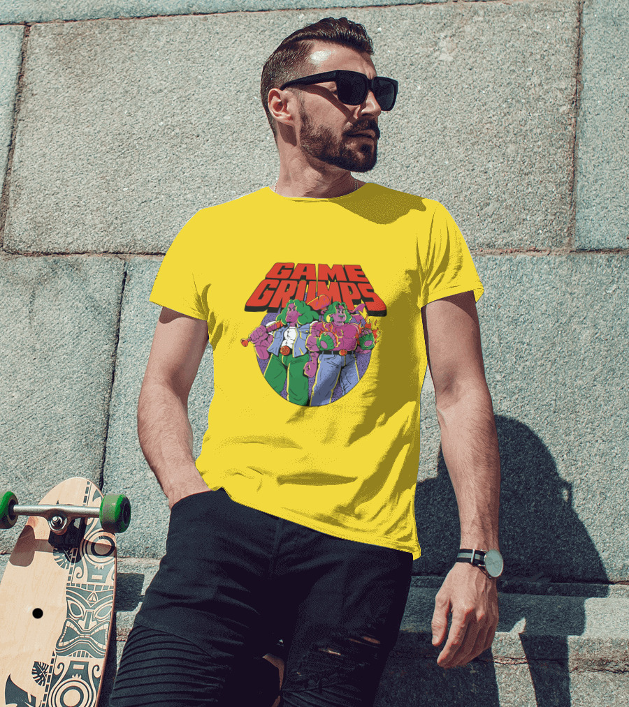 Game Grumps Retro Beat 'Em Up Characters Fiery Brawlers T-Shirt