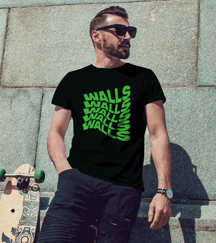Louis Tomlinson Walls Text Green T-Shirt