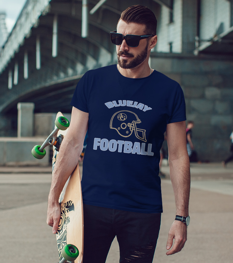 Bluejay Football AG Helmet T-Shirt