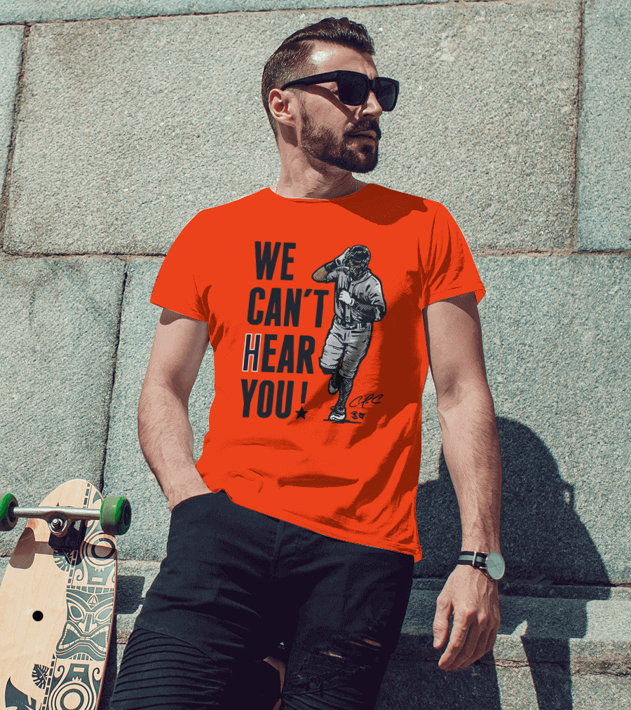 We Can't Hear You Baseball Celebration CFC 37 T-Shirt