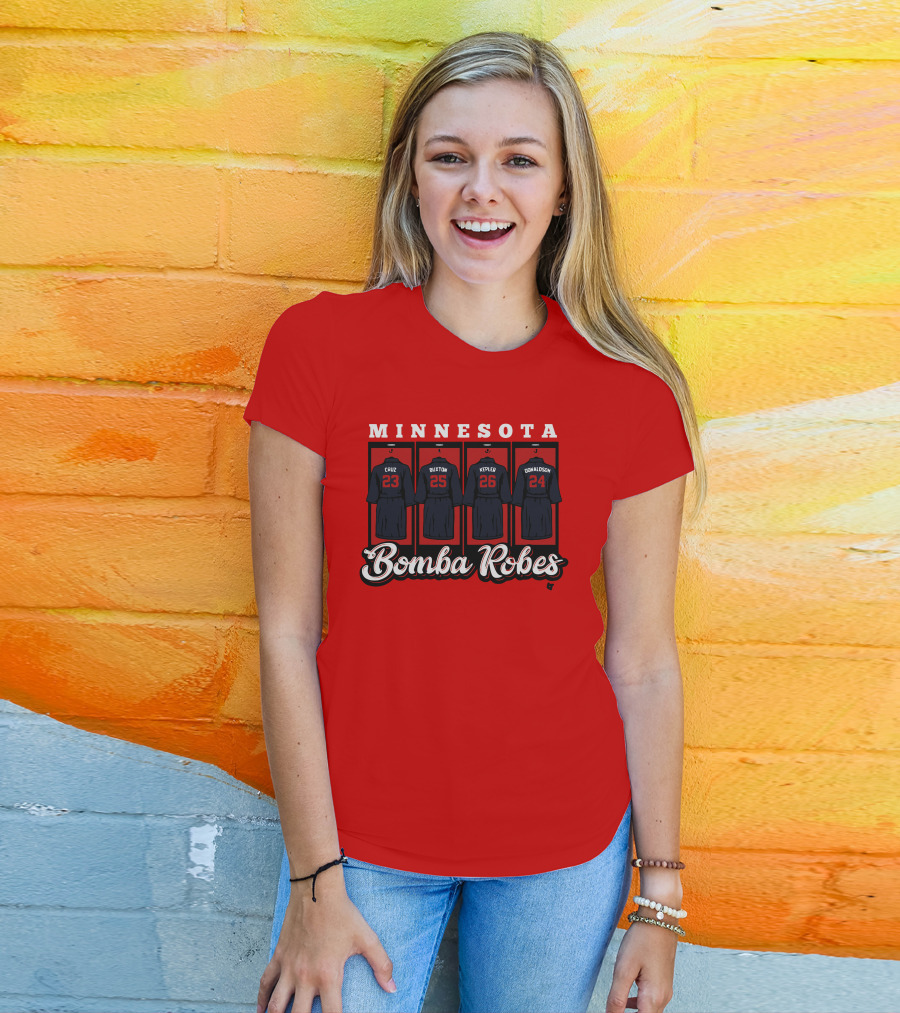 Minnesota Bomba Robes Cruz Buxton Kepler Donaldson Baseball T-Shirt