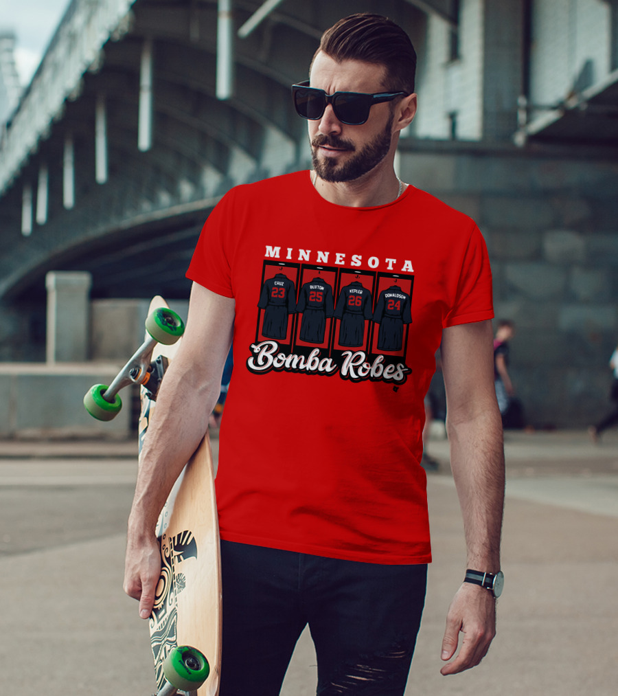 Minnesota Bomba Robes Cruz Buxton Kepler Donaldson Baseball T-Shirt