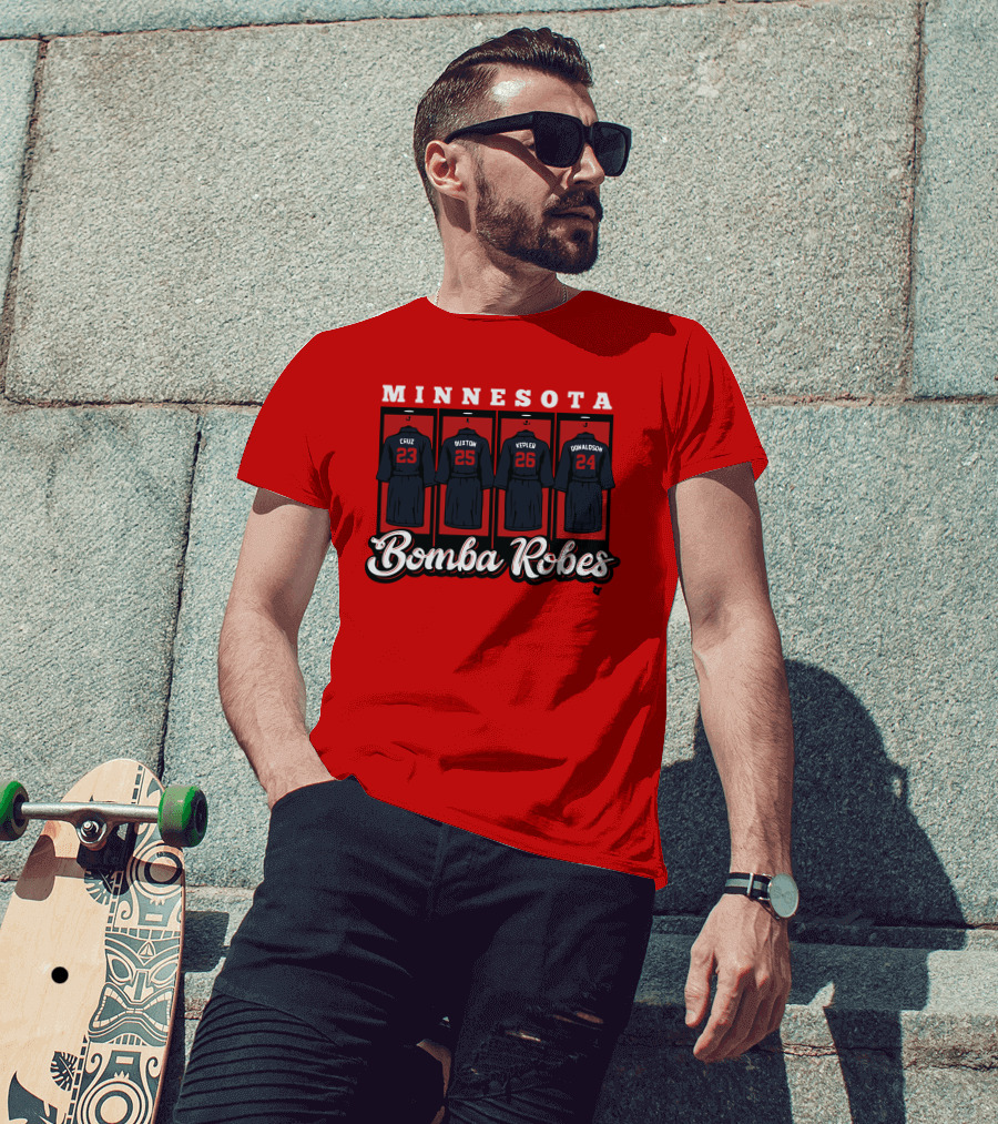 Minnesota Bomba Robes Cruz Buxton Kepler Donaldson Baseball T-Shirt