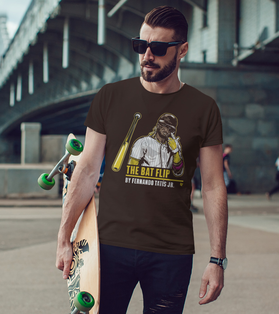 The Bat Flip By Fernando Tatis Jr. San Diego Padres T-Shirt